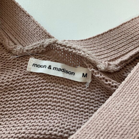 Moon & Madison Womens Knit Button-Up Cardigan Sweater Medium - Picture 4 of 11